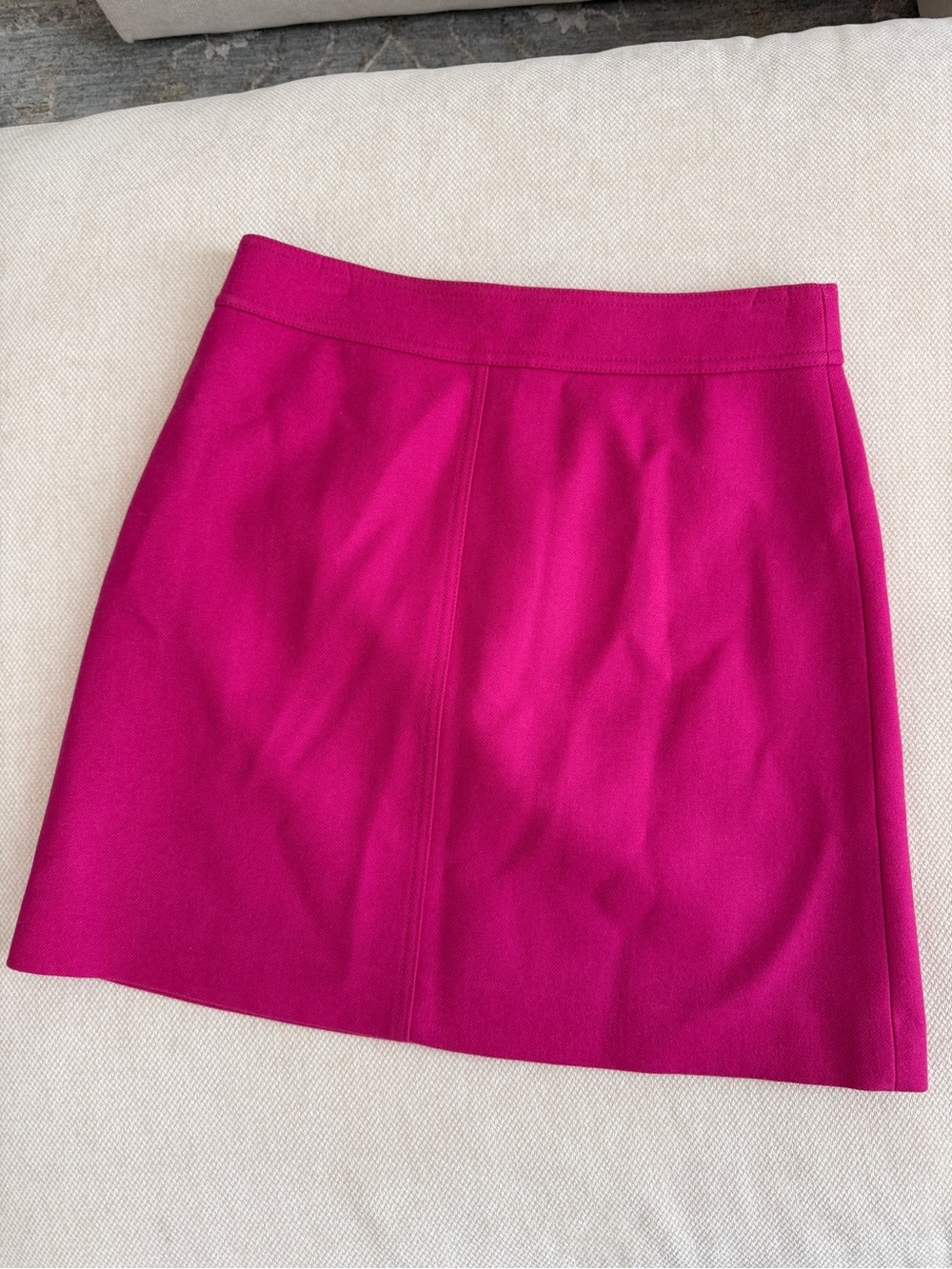 J. Crew Bright Fuchsia Wool Pencil Skirt